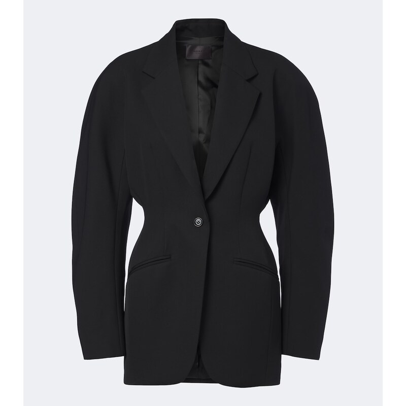 Mugler Virgin wool grain de poudre blazer