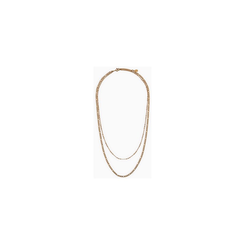 H&M - Voděodolný dvouřadový náhrdelník - Zlatá
