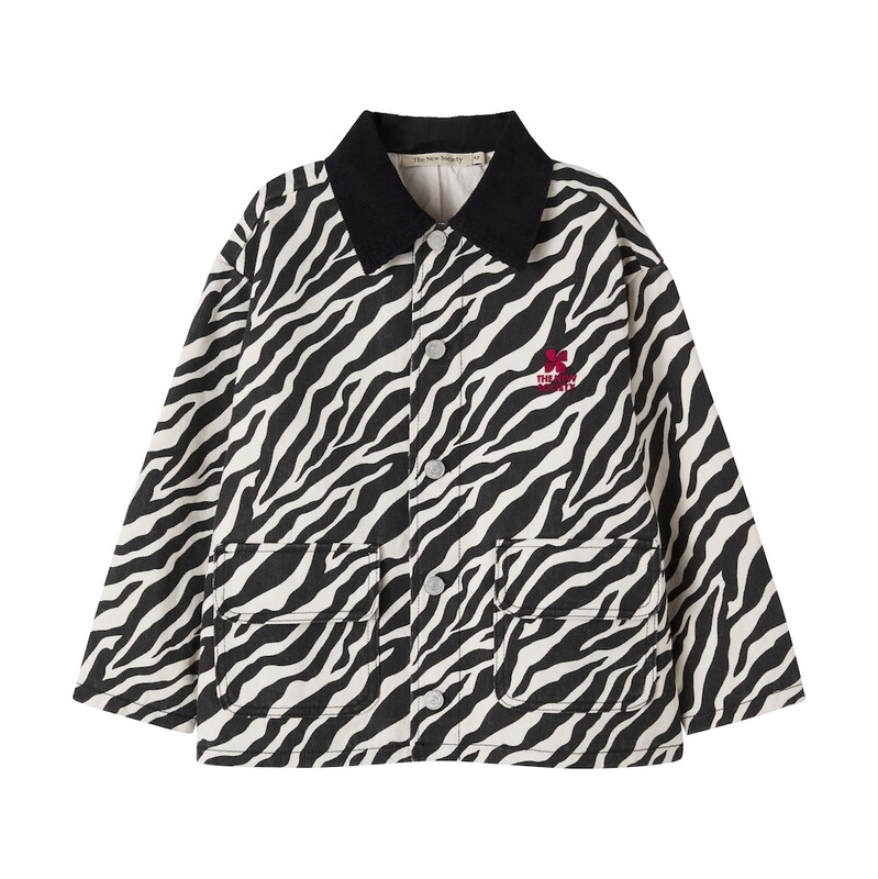 The New Society Dakota zebra-print cotton jacket