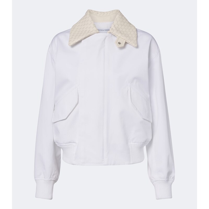 Bottega Veneta Intrecciato cotton blouson jacket