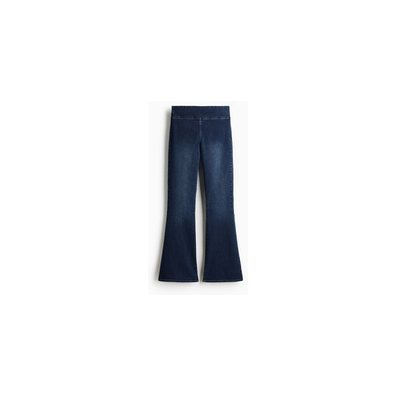 H&M - Jegíny High Flared - Tmavý Denim Blue