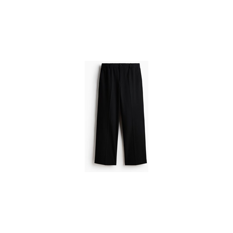 H&M - Kalhoty Relaxed Fit - Černá