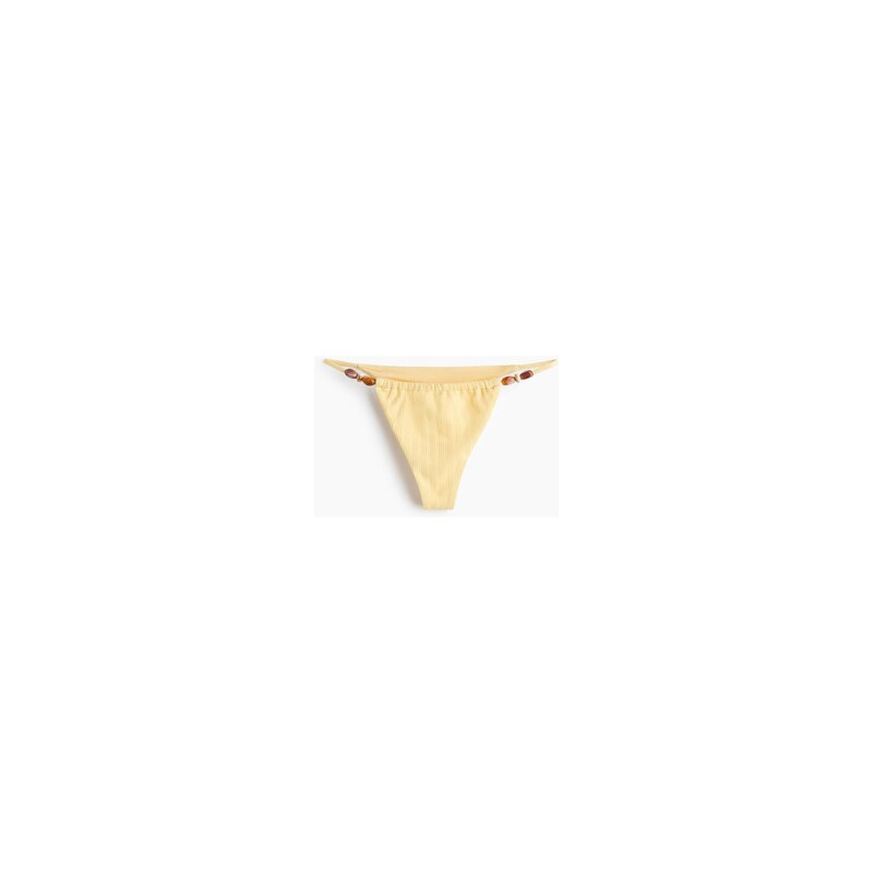 H&M - Bikinové kalhotky thong - Žlutá
