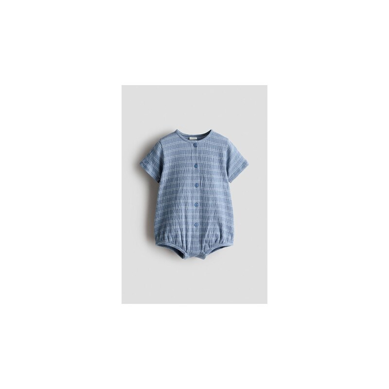 H&M - Overals potiskem - Tlumená Modrá/Proužky