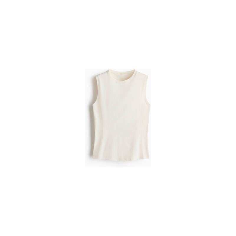 H&M - Sportovní tílko DryMove Loose Fit - Slonovinová