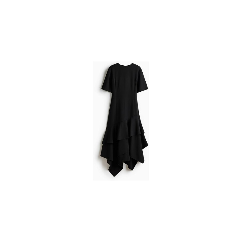 H&M - Asymetrické šaty - Černá