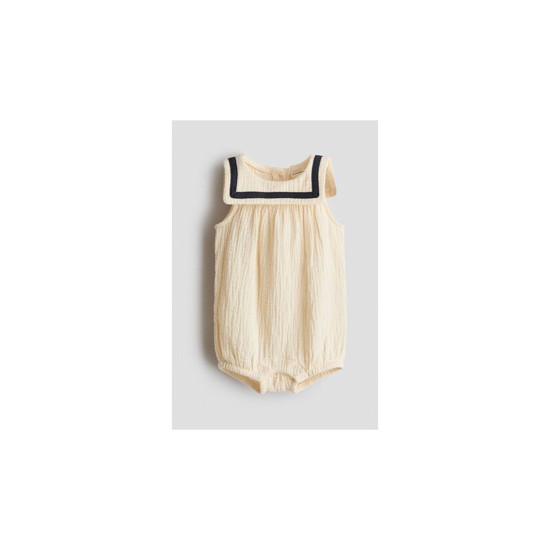 H&M - Bavlněný námořnický overal - Světle Béžová