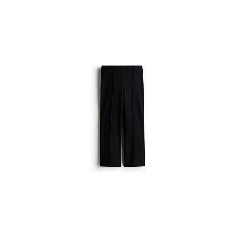 H&M - Kalhoty capri z viskózové směsi - Černá