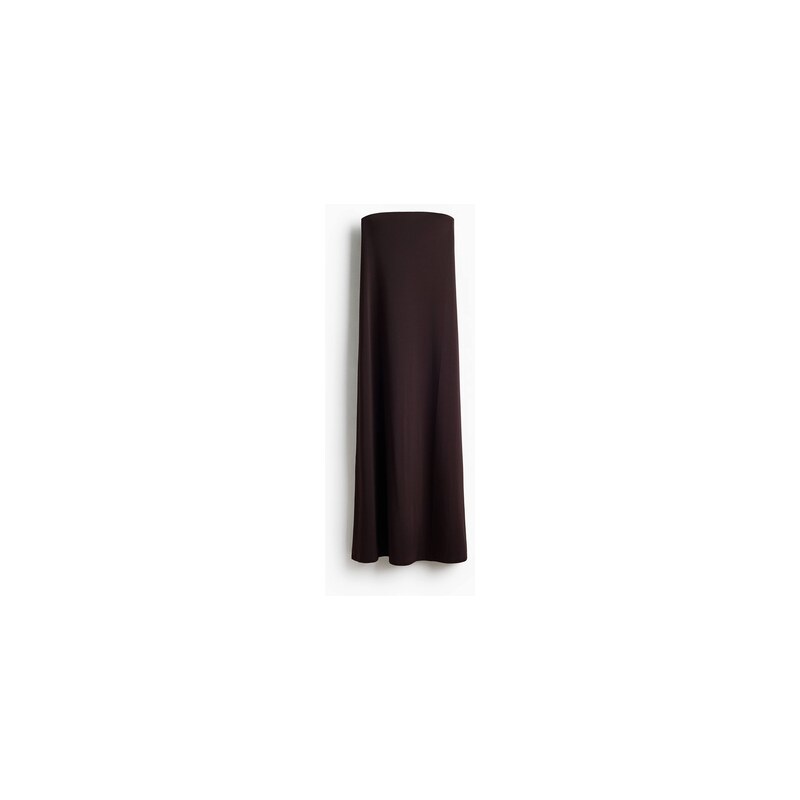 H&M - Maxišaty bandeau - Tmavě Hnědá