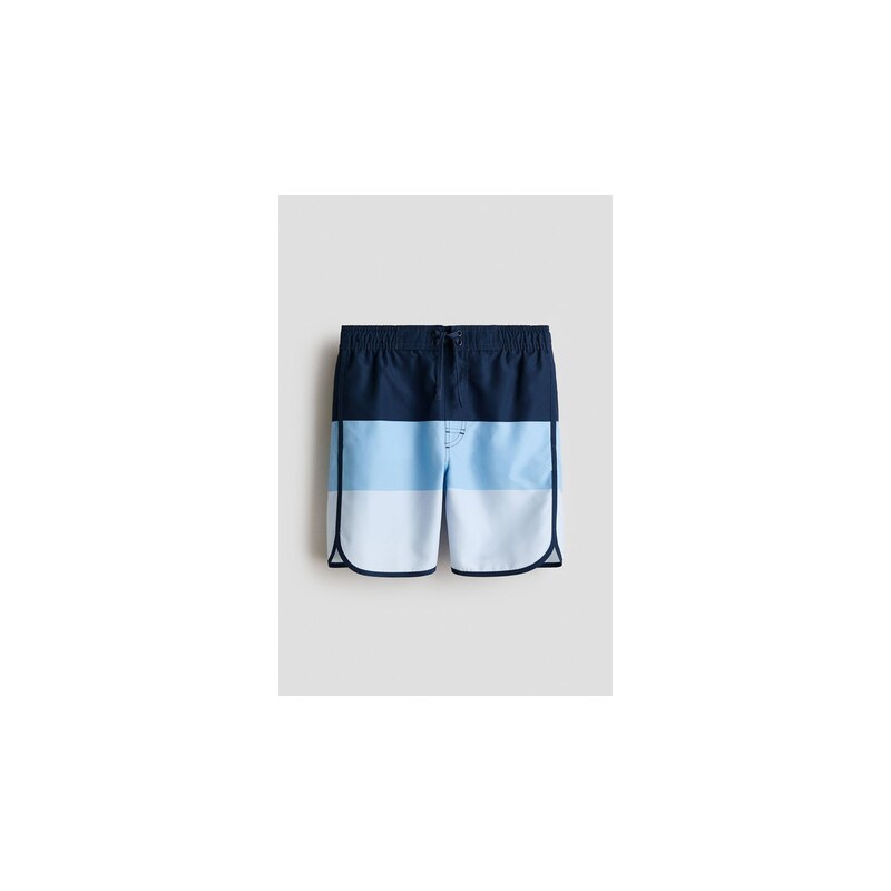 H&M - Plavkové šortky - Modrá/Barevný Blok