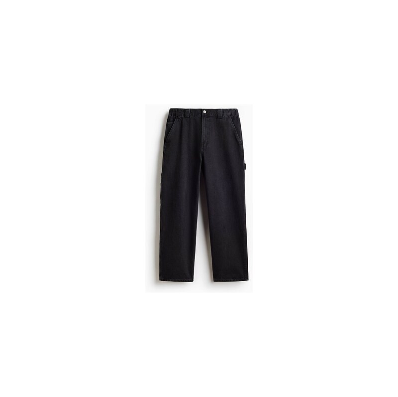 H&M - Baggy Carpenter jeans - Černý Denim