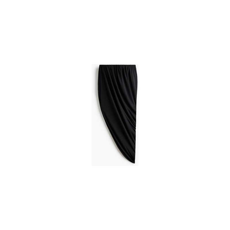 H&M - Asymetrický top bandeau - Černá