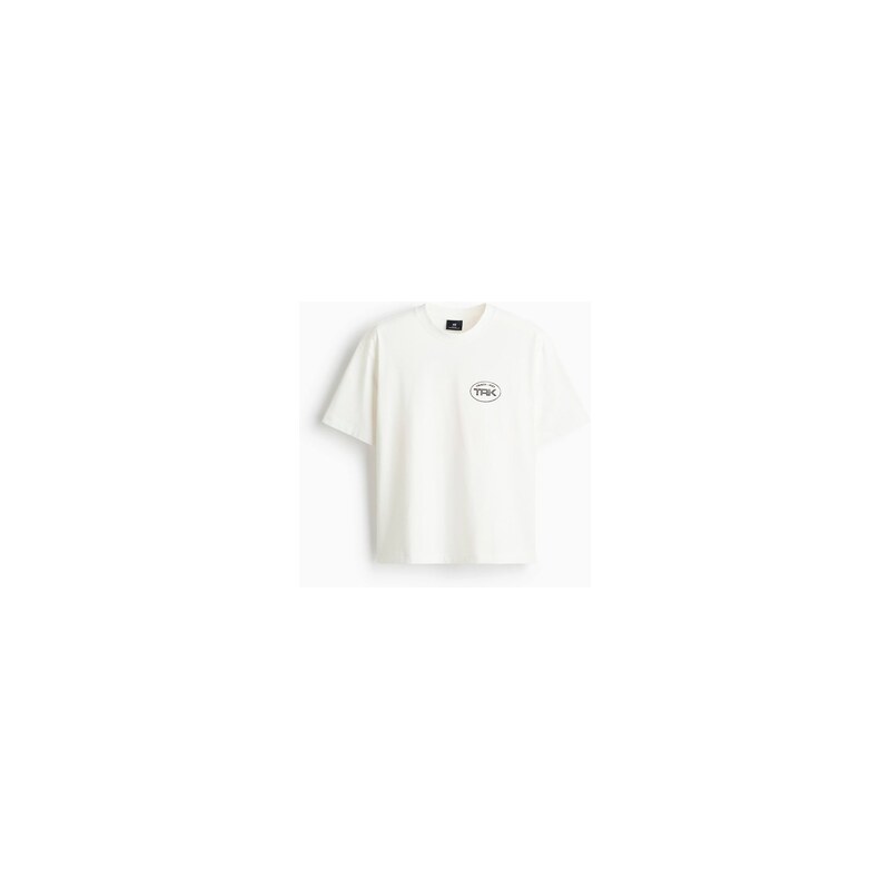 H&M - Tričkos potiskem Relaxed Fit - Bílá/Track Unit Trk