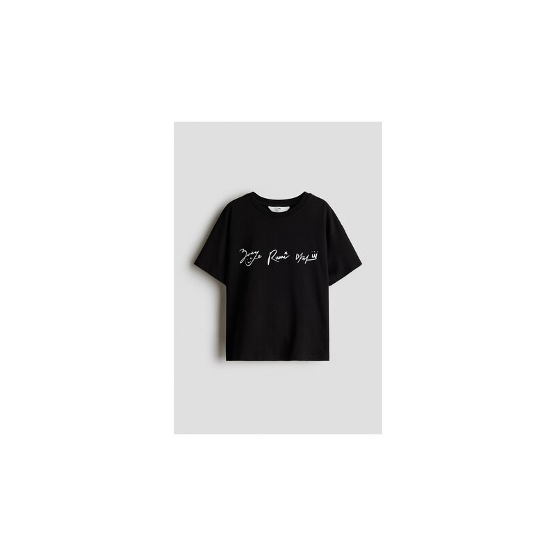H&M - Bavlněné tričkos potiskem - Černá/Kpop Demon Hunters