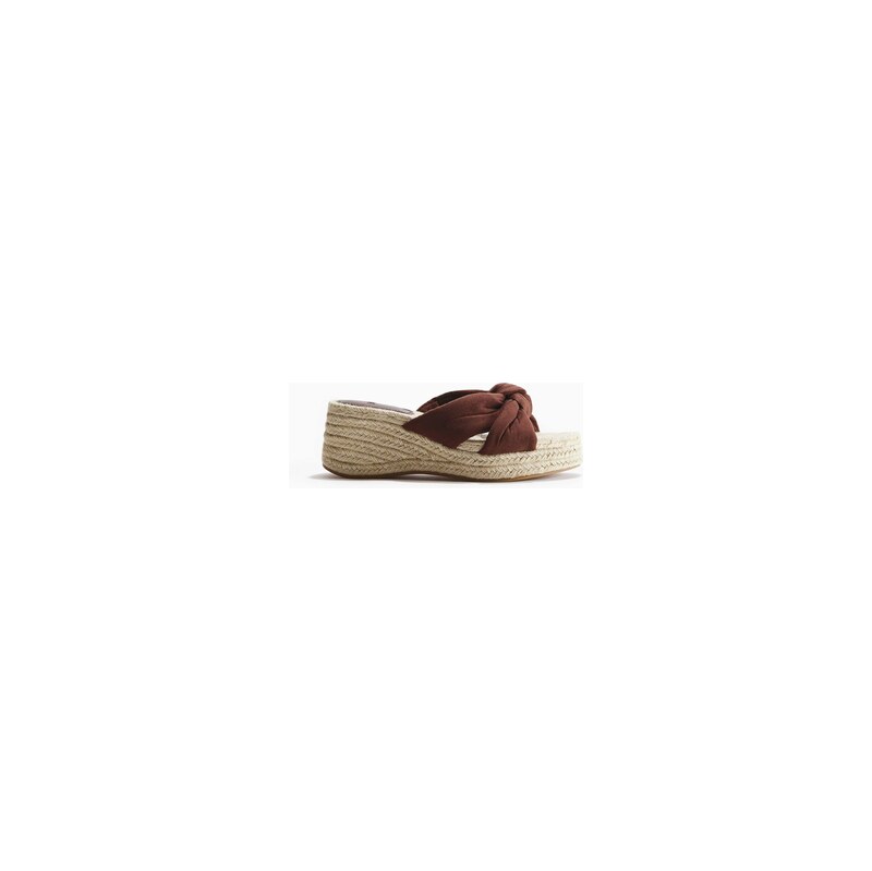 H&M - Espadrilkys klínovým podpatkem - Hnědá