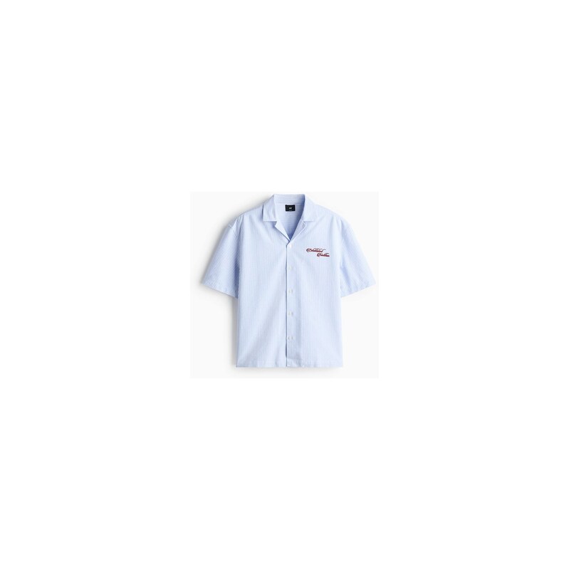 H&M - Bavlněná košiles vyšívaným motivem Relaxed Fit -