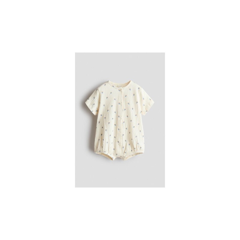 H&M - Overals potiskem - Krémová/Plachetnice