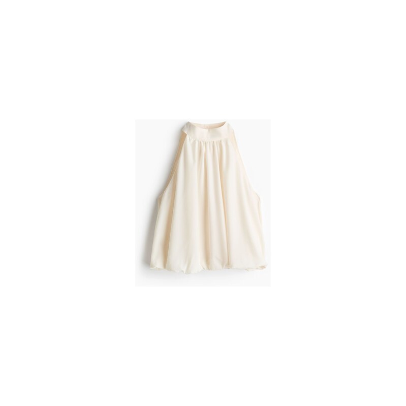 H&M - Tops bublinovým lemem - Krémová