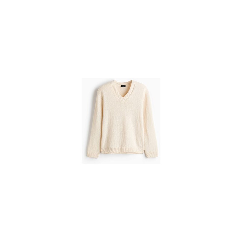 H&M - Svetr Regular Fit - Světle Béžová