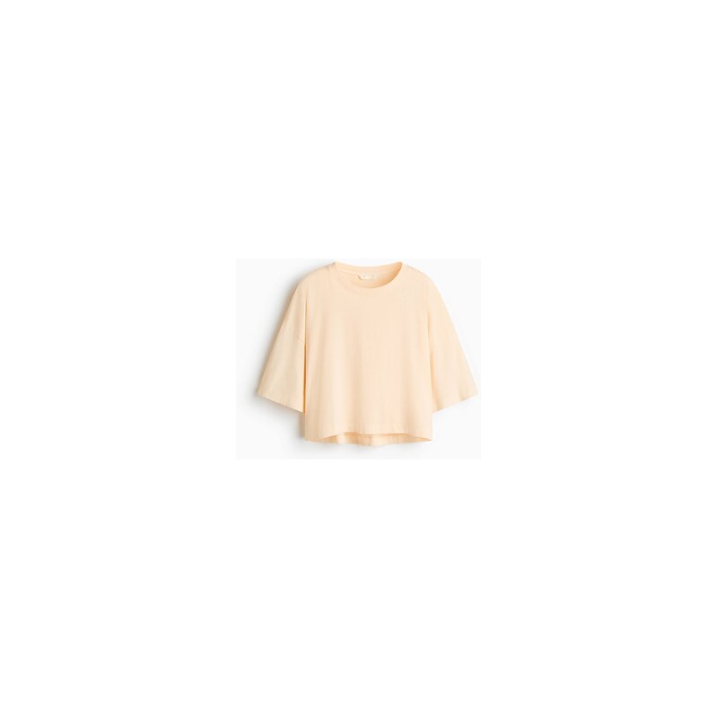 H&M - Oversized tričko - Světle Béžová
