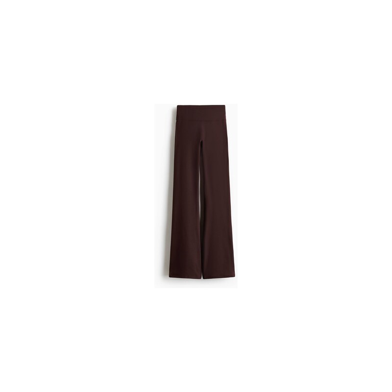 H&M - Legíny Tall Flared SoftMove - Hřejivá Hnědá