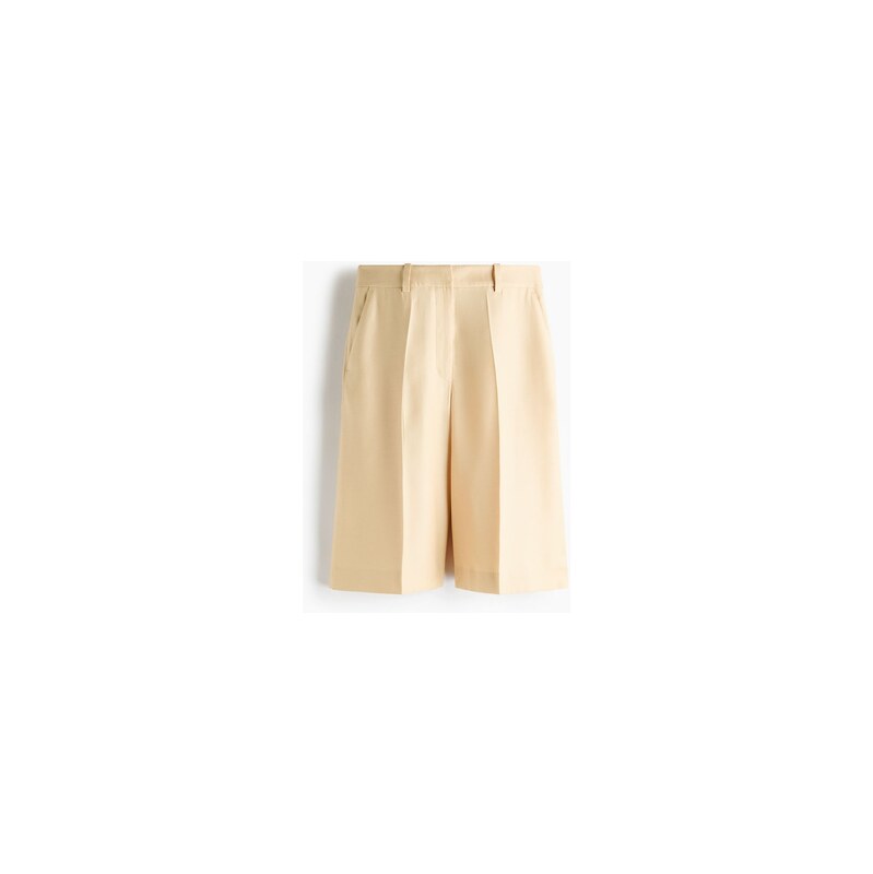 H&M - Elegantní bermudy - Světle Béžová