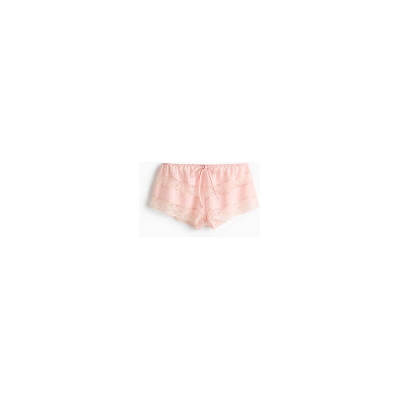 H&M - Šifónové kalhotky shortie - Světle Růžová