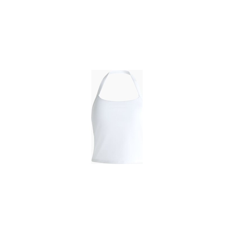 H&M - Sportovní tílko halterneck SoftMove - Bílá