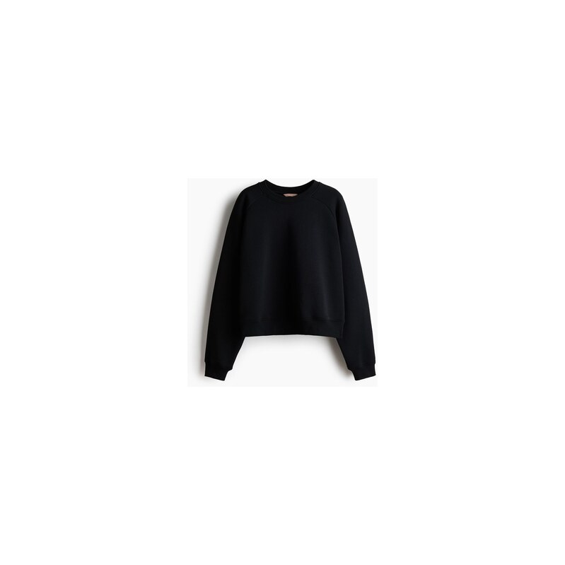 H&M - Cotton sweatshirt - Černá