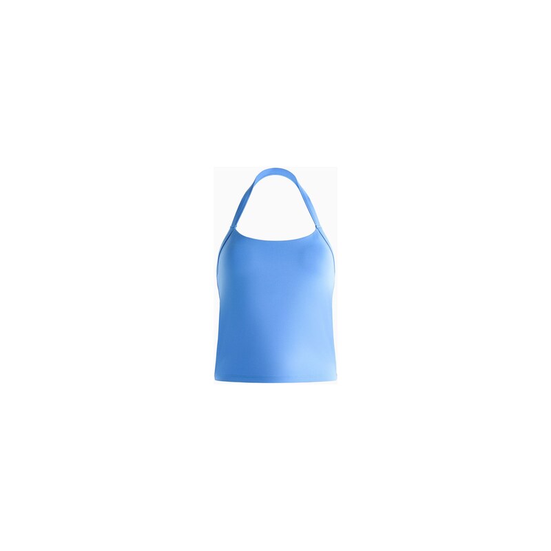 H&M - Sportovní tílko halterneck SoftMove - Blankytně Modrá