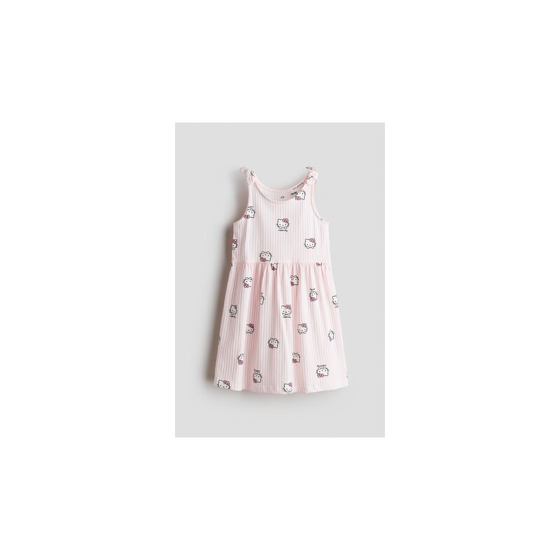 H&M - Bavlněné šatys potiskem - Světle Růžová/Hello Kitty