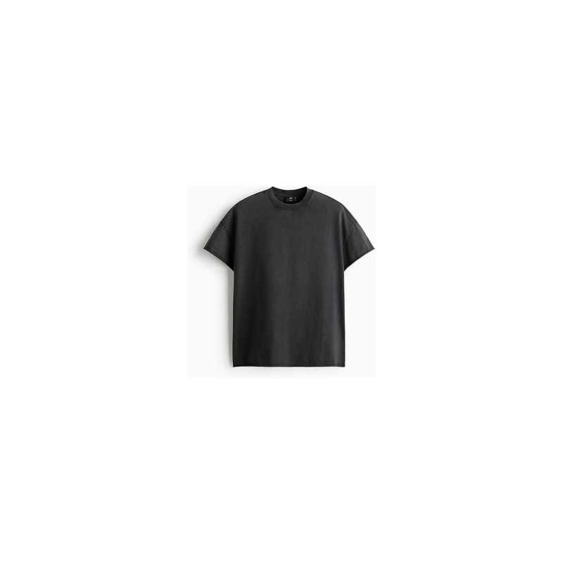 H&M - Bavlněné tričko Oversized Fit - Černá
