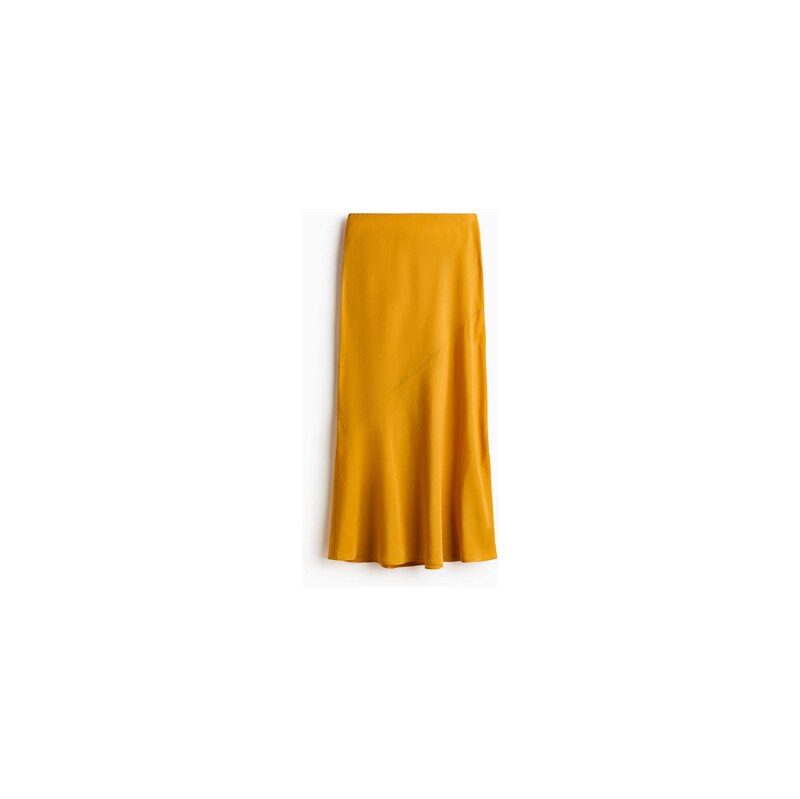 H&M - Saténová sukně slip skirt - Oranžová