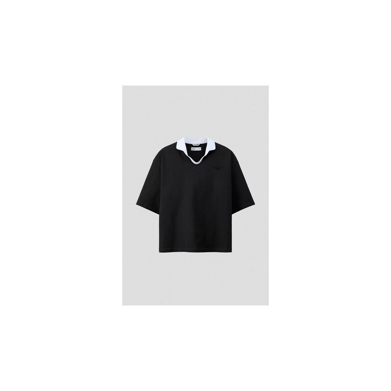 H&M - Tops límečkem Regular Fit - Černá