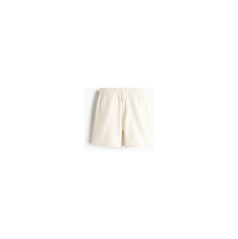 H&M - Teplákové šortky Relaxed Fit - Cream