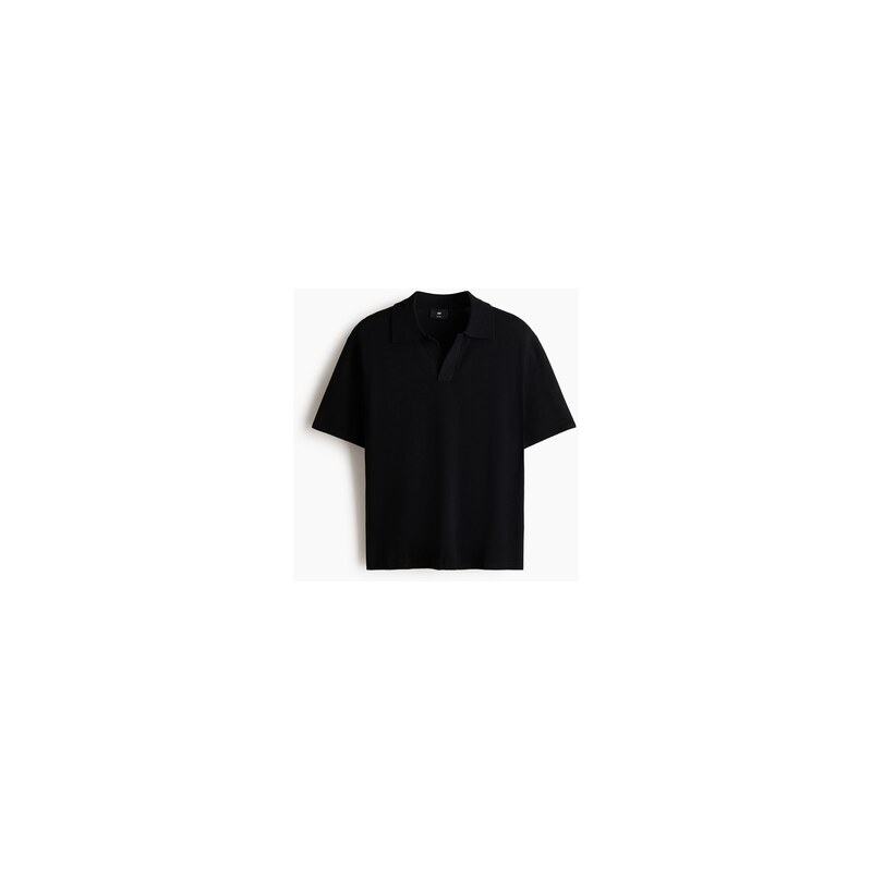 H&M - Tops límečkem Relaxed Fit - Černá