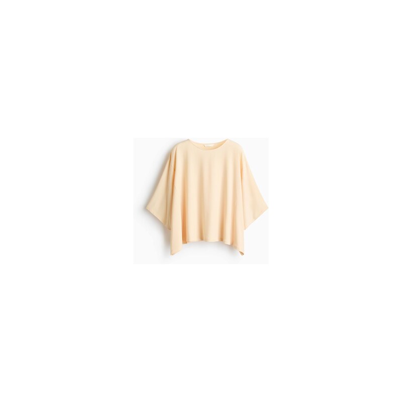 H&M - Tops netopýřími rukávy - Bledě Meruňková