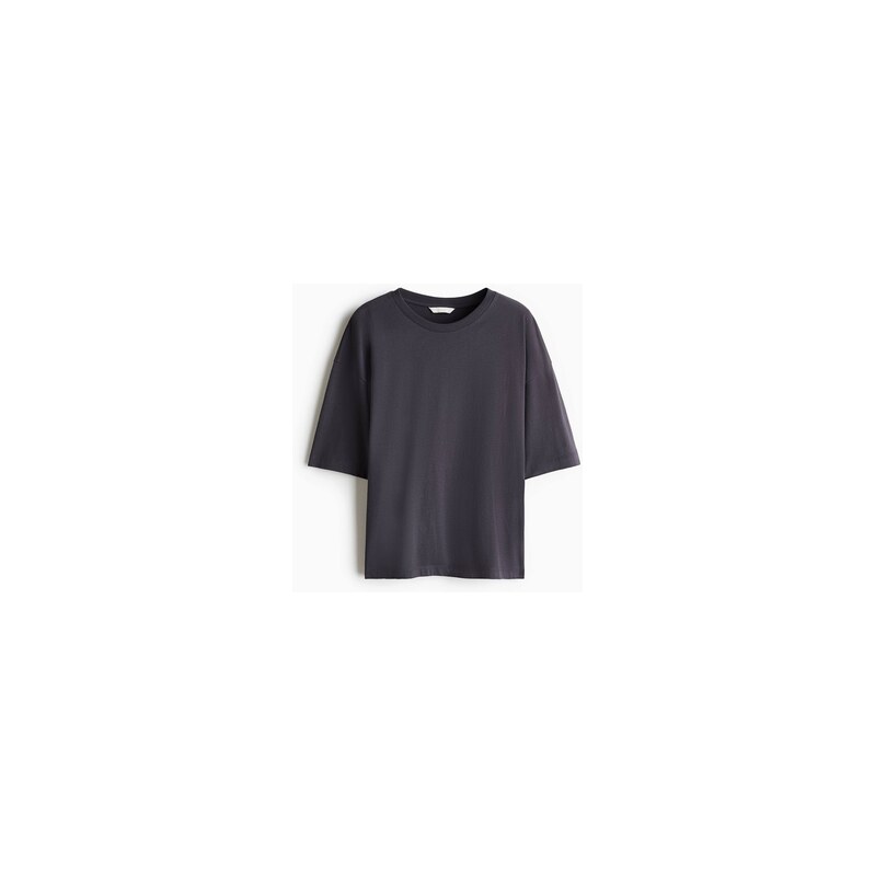 H&M - Tričko Loose Fit - Tmavě Šedá