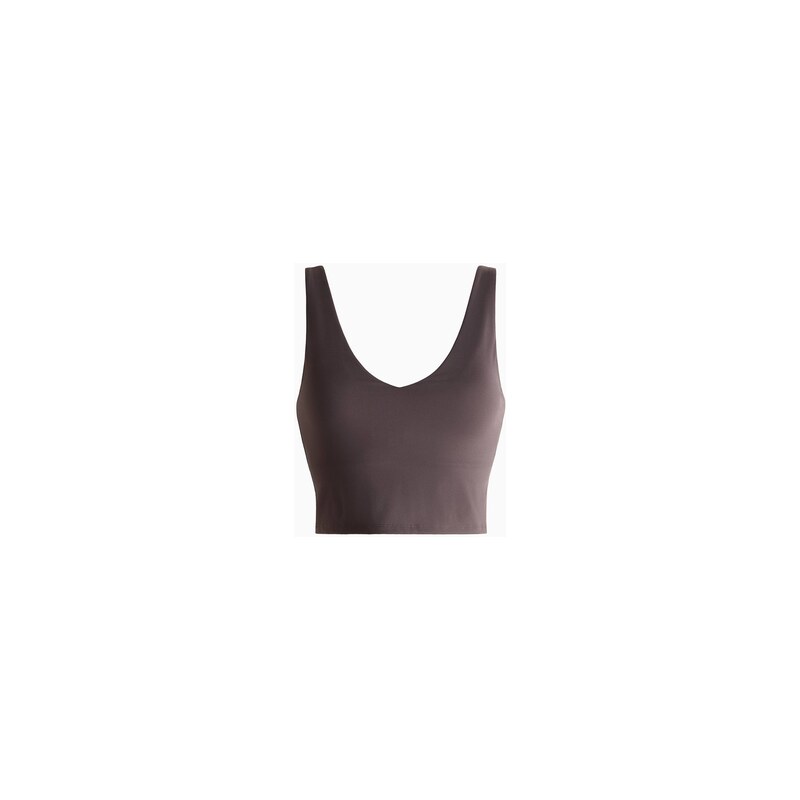 H&M - Sportovní tops všitou podprsenkou SculptMove - Tmavě