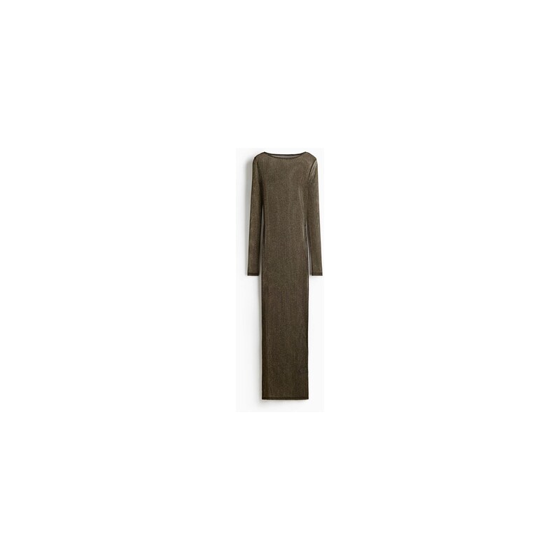 H&M - Třpytivé šaty bodycon - Černá/Zlatá