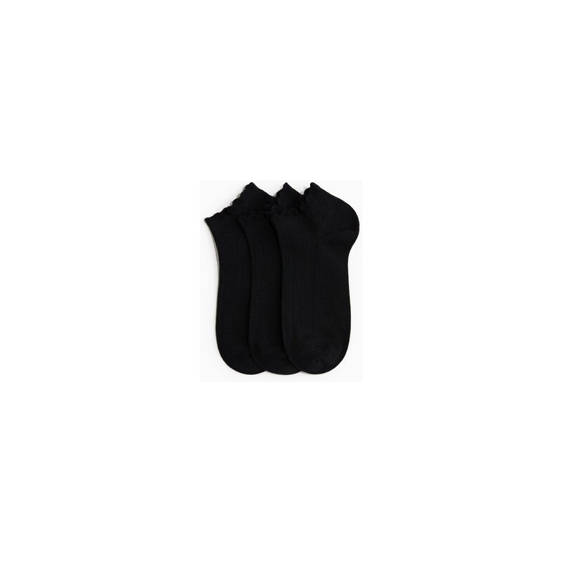 H&M - Kotníkové ponožky 3 páry - Černá