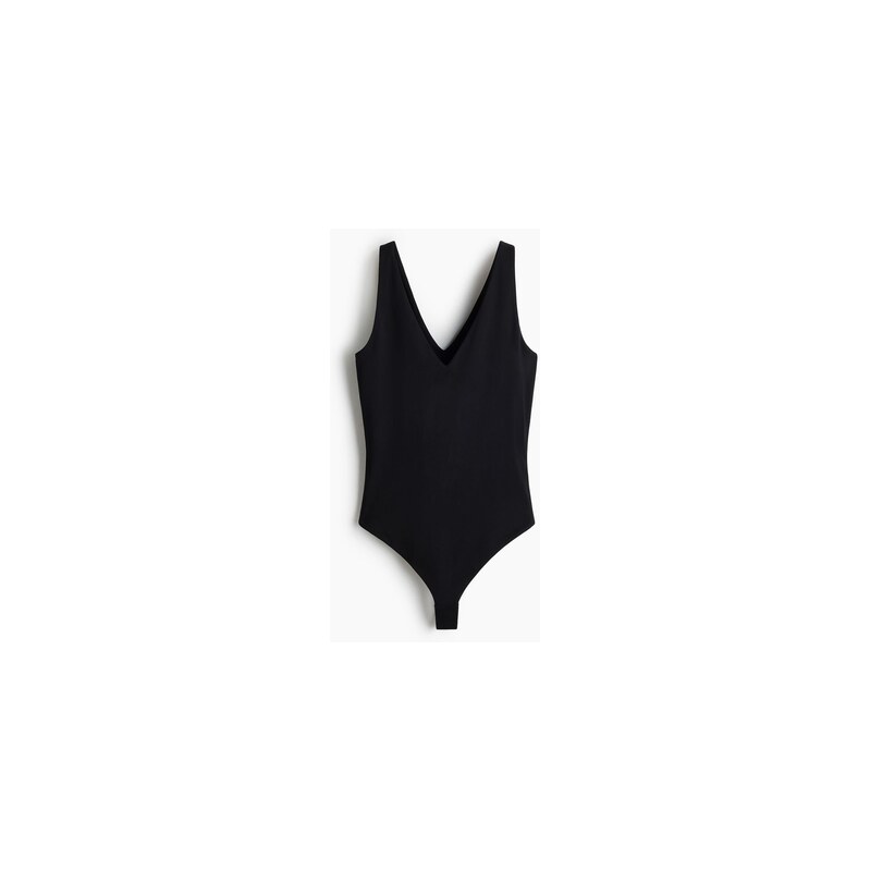 H&M - Body thong bez rukávů Sculpting - Černá