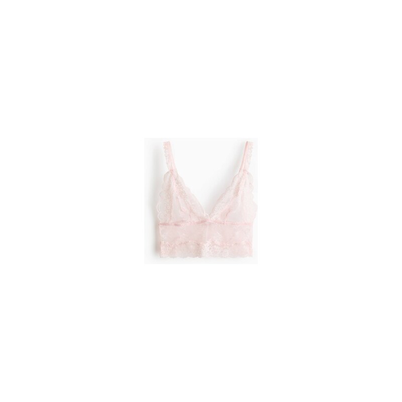 H&M - Krajková braletka - Světle Růžová