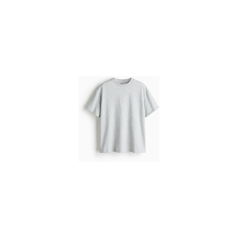 H&M - Tričko Cooling Relaxed Fit - Šedý Melír