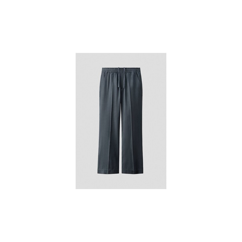 H&M - Kalhoty Loose Fit - Tmavě Šedá