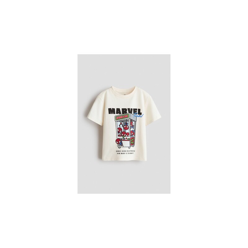H&M - Bavlněné tričkos tištěným motivem - Krémová/Marvel Comics
