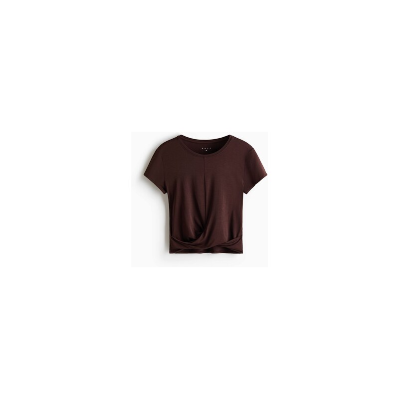 H&M - Sportovní tričko DryMove - Hřejivá Hnědá