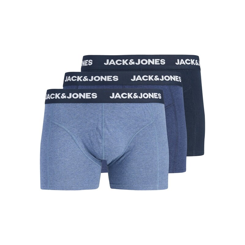 JACK & JONES Boxerky JACFAX modrá / noční modrá / modrý melír /