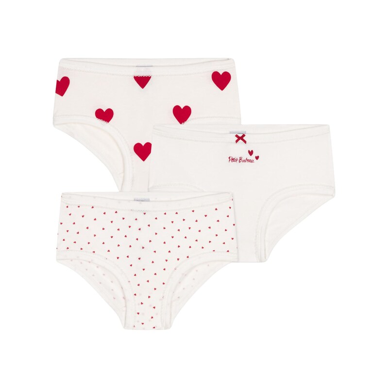 PETIT BATEAU Spodní prádlo červená / bílá