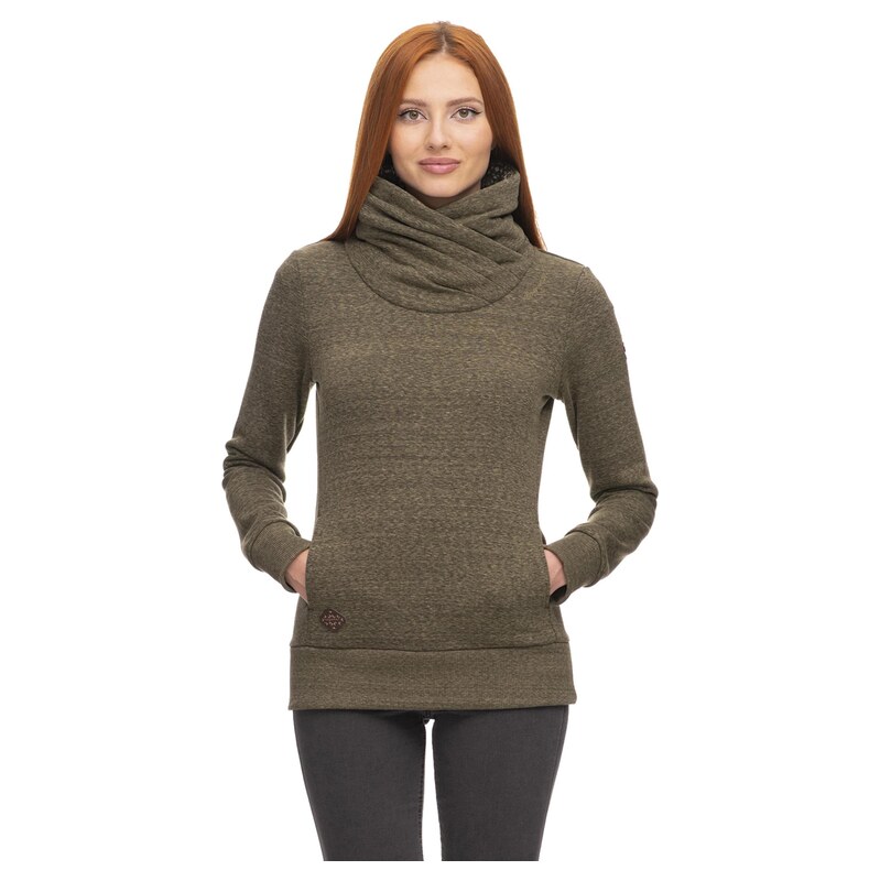Ragwear Mikina Anabelka olivová